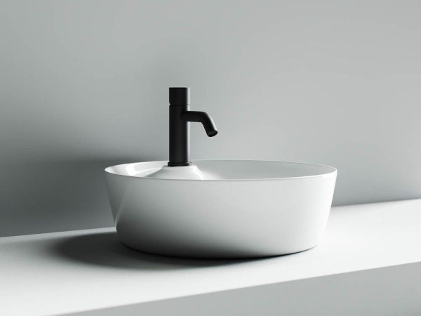 Умывальник чаша накладная круглая  Ceramicanova Element 435*435*135мм, Белый, CN6014