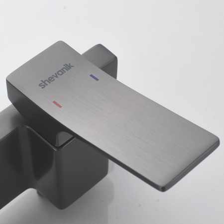 Гигиенический душ со смесителем Shevanik S6105T-1, оружейная сталь
