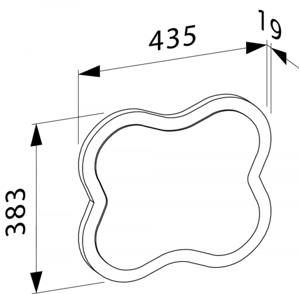 Зеркало Laufen Florakids 4616010034691 43x38