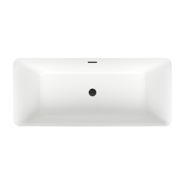 Акриловая ванна в наборе 4 в 1: отдельностоящая ванна, ножки, экран, слив-перелив Wellsee DeSire 231503003