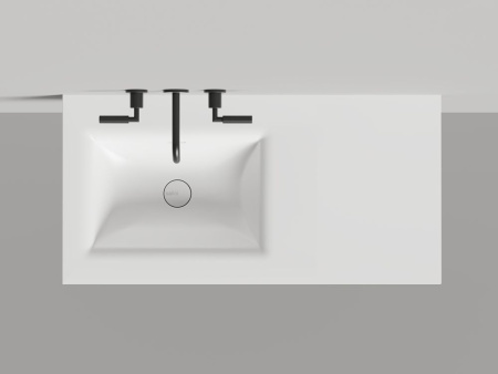 Раковина столешница Salini ONDA FLOW SQUARE, белый, 1402206MN