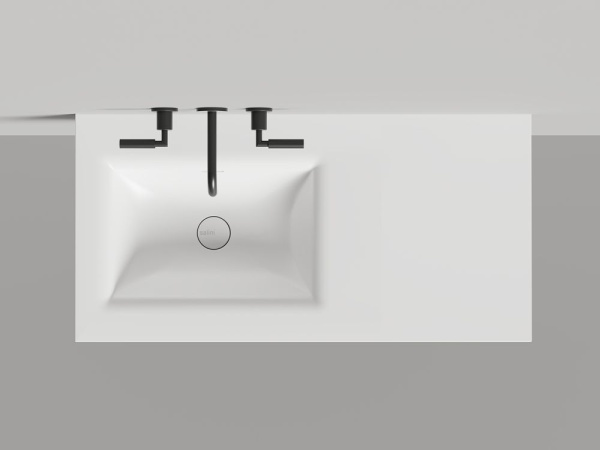 Раковина столешница Salini ONDA FLOW SQUARE, белый, 1402206MN