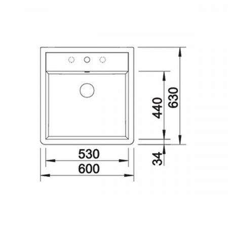 Кухонная мойка Blanco Panor 60 Ceramic c одним отверствием 514486