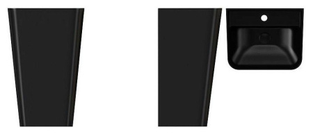 Раковина ISVEA Sott'Aqua напольная 500*420*830 1 цвет черный матовый 10SQ37001SV-2N