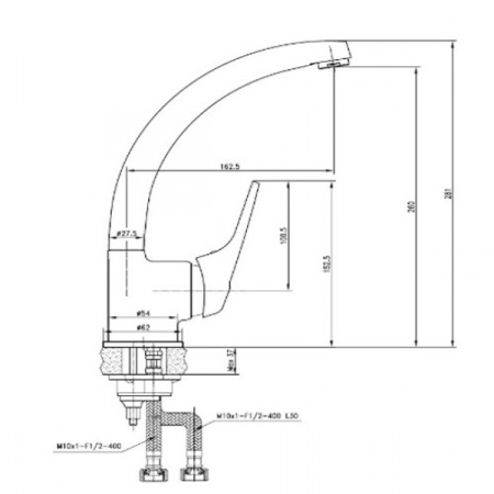 Смеситель для мойки Kaiser Douglas 12055-6 SATIN