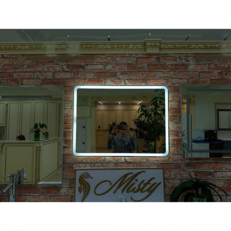 Зеркало Misty Неон 3 LED 120x80 сенсор на корпусе