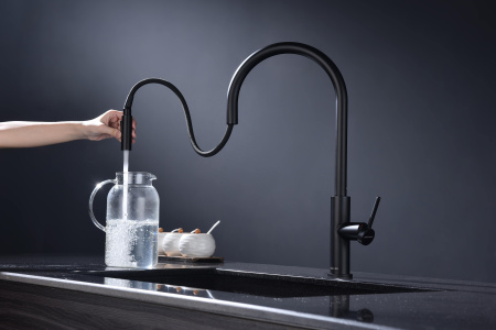 Смеситель для кухни Paulmark SENSO Se215180-AN, антрацит