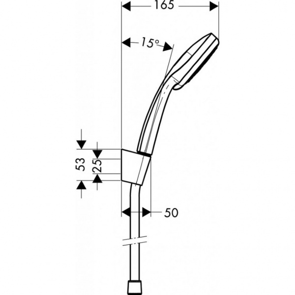 Душевой гарнитур Hansgrohe Croma 100 Vario/Porter’S 27592000