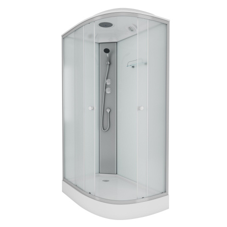 Душевая кабина Niagara Eco E120/80/13L/MT (120х80х215) низкий поддон(13см),стекло матовое,3 места