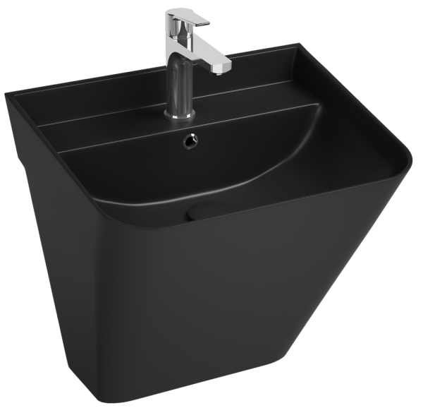 Раковина ISVEA Sott'Aqua подвесная 500*420*515 1 цвет черный матовый 10SQ37002SV-2N