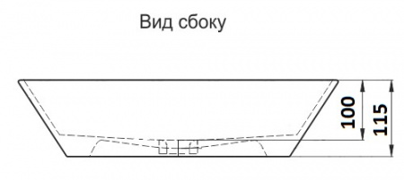 Раковина накладная CeramaLux 7472B