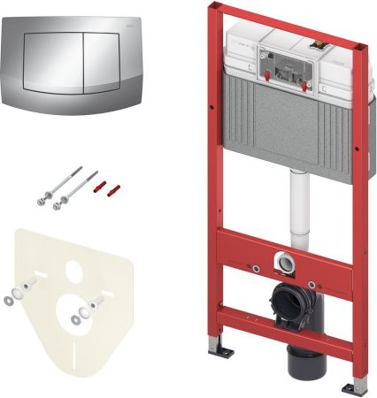 Комплект инсталляции TECEbase kit 9 400 405 кнопка глянцевый хром