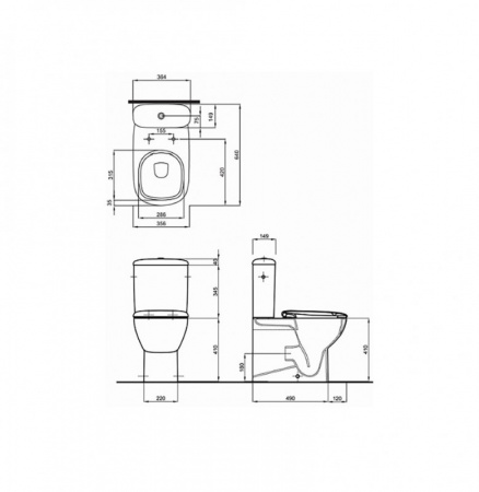 Унитаз-компакт Kolo Style L29020000 Rimfree