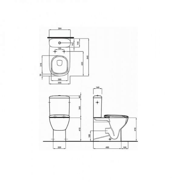 Унитаз-компакт Kolo Style L29020000 Rimfree