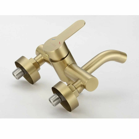 Смеситель для ванны Fmark FS8206C, матовое золото