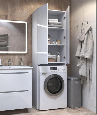 Шкаф под стиральную машину VIGO Grani белый, 64 см