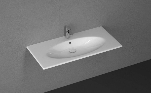 Раковина ISVEA SistemaX 10SX51101SV ультратонкая 101см цвет белый 10SX51101SV