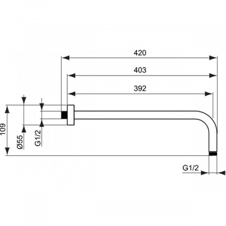 Душевая система с термостатом Ideal Standard CERATHERM 100 6 в 1 BD006XC