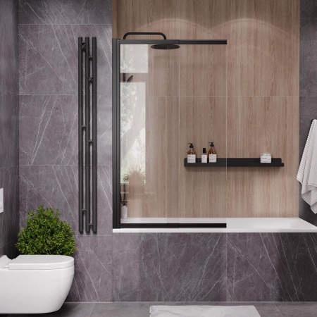 Ограждение на ванну Reflexion RX15090CBL-21 150х90см Slider, прозрачное закаленное стекло 5мм