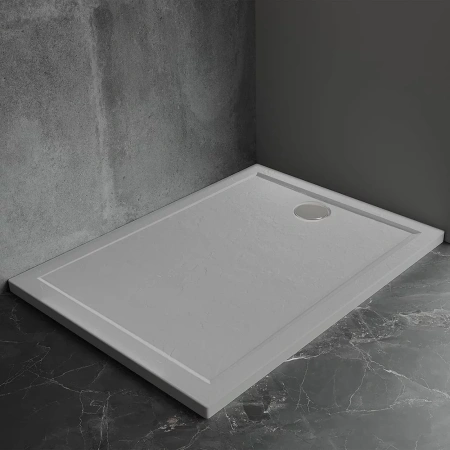 Душевой поддон Veconi Pietra G, 800x800x30, искусственный камень, серый