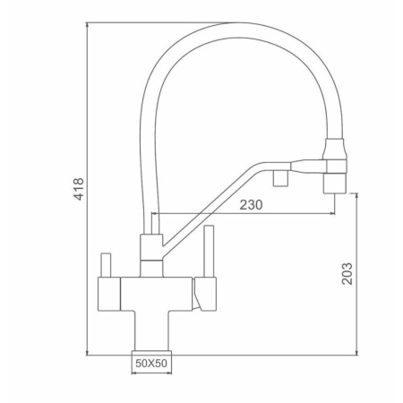 Смеситель для кухни Gappo  с гибким изливом G4395-63