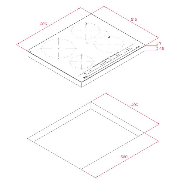 Индукционная варочная панель TEKA ITC 64630 BK MST 112500023