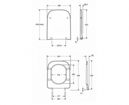 Сиденье с крышкой для унитаза Kolo Modo L30112000 soft-close дюропласт