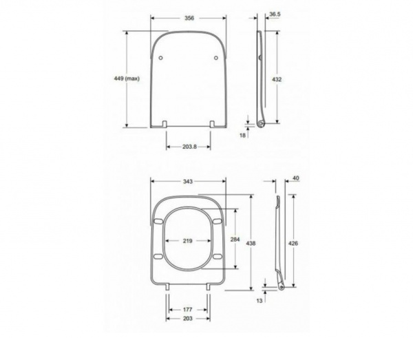 Сиденье с крышкой для унитаза Kolo Modo L30112000 soft-close дюропласт