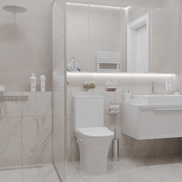 Напольный унитаз Roxen Urban Tornado Bidet  600190-01X Rimless Soft Close с функцией биде