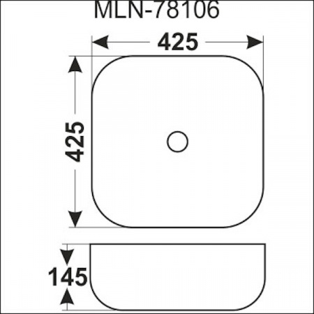Раковина MELANA MLN-78106