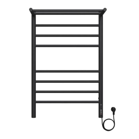 Полотенцесушитель электрический с полкой Terminus Аврора П8 50х80 КС, черный муар