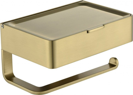 Настенный бумагодержатель плоский Grocenberg AC0050 (Золото матовый)
