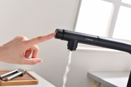 Смеситель для кухни Paulmark VIPER Vi213105-401, антрацит