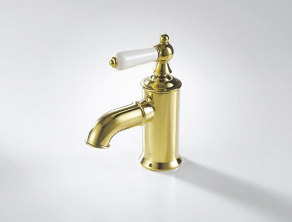 Смеситель для раковины Bravat Art F175109G, золото