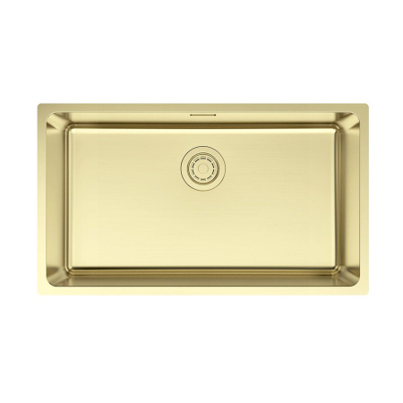 Мойка Paulmark YUNI 76 UNI YU76-LG 760х440х200 мм, нержавеющая сталь, светлое золото