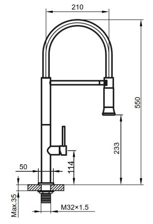 Смеситель для мойки Ahti Kemi KM803019