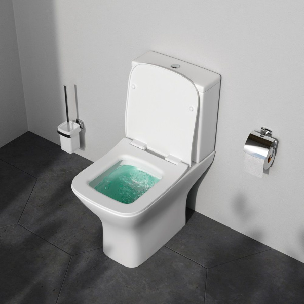 C908601SC Gem унитазкомпакт  без ободка с сиденьем микролифт