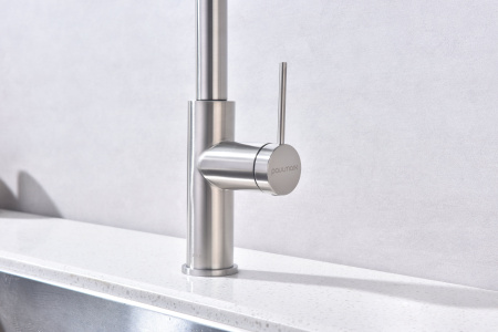 Смеситель для кухни Paulmark GALANT Ga213077-BS, брашированная сталь