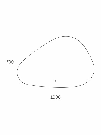 Зеркало Taliente Zled TA-Zled-V10070 100х70 LED