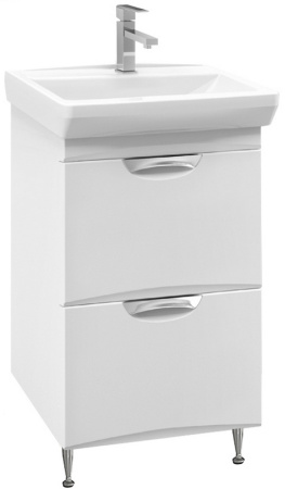Тумба под умывальник Belux Венеция-Милан Н 55-02 Белый глянцевый