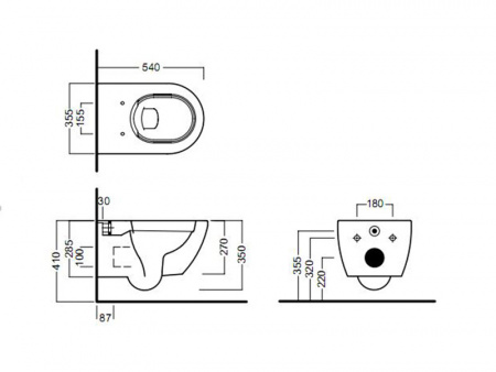 Унитаз подвесной безободковый Hatria FUSION Y1CC01