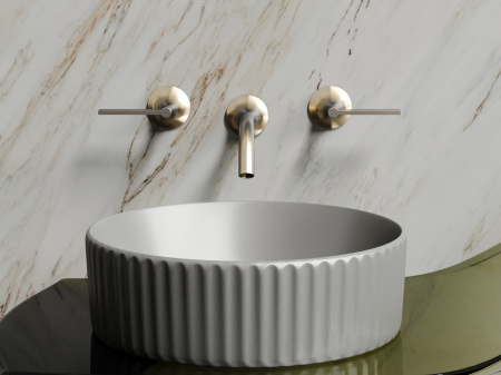 Умывальник чаша накладная круглая Ceramicanova Element 360*360*115мм, антрацит матовый, CN6057MH