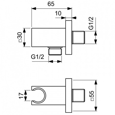 Промо набор для душа Ideal Standard CERATHERM C100 A7572AA