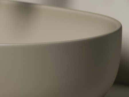 Умывальник чаша накладная овальная Ceramicanova Element 600*415*135мм, Капучино матовый, CN6047MC