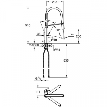 Смеситель для мойки Grohe Concetto 31491000