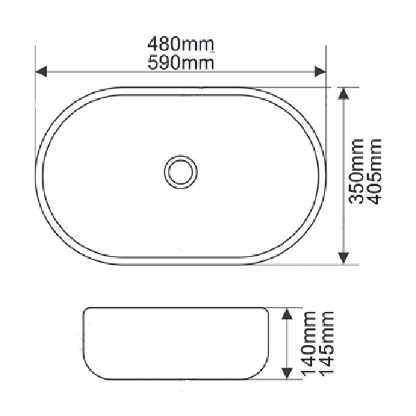 Раковина MELANA MLN-5006X