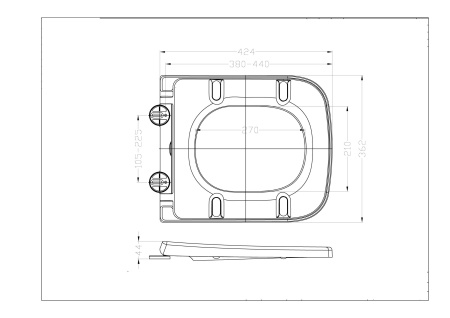 Унитаз Taliente Elegante EL35055 напольный с бачком