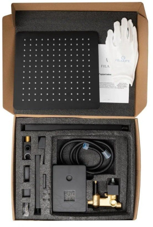 Душевая система скрытого монтажа FILARETE Fing FL1043 (Черный матовый)