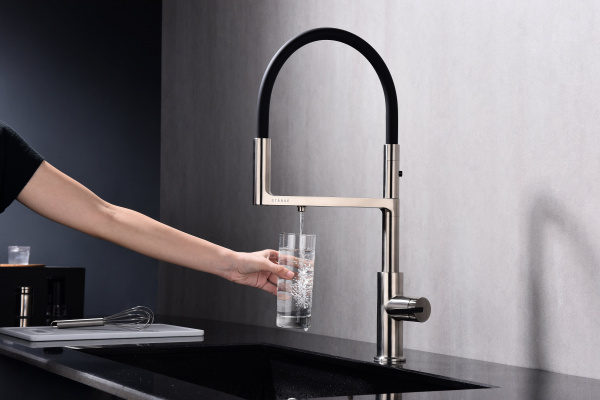 Смеситель для кухни Paulmark TORNADO To213402-Ni, никель