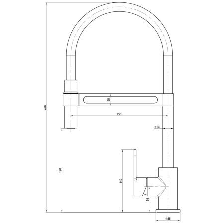 Смеситель Lemark Soul LM6006C для кухни